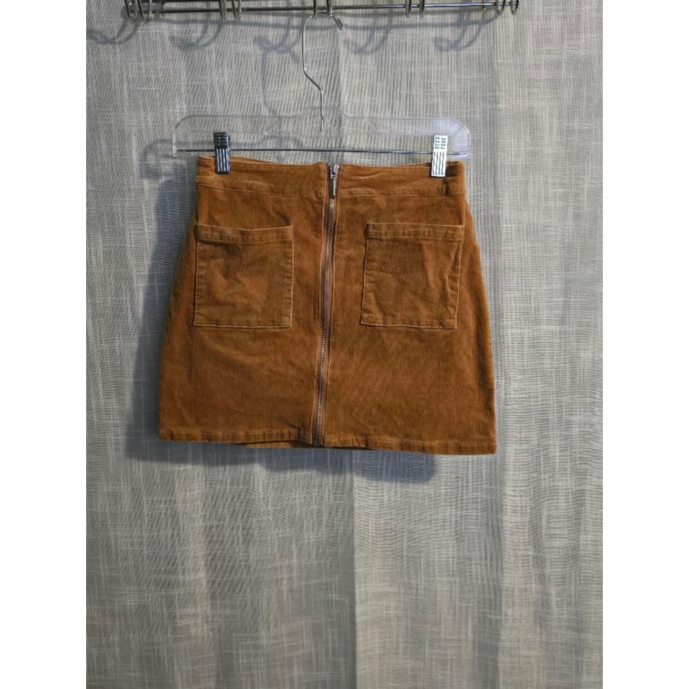 Women's Wild Honey Brown Corduroy Mini Skirt Size S